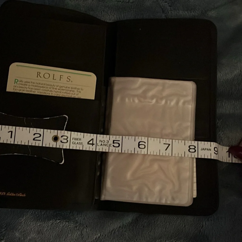 NWOT! Men’s Rolfs Brand Black Leather Wallet/Cardholder